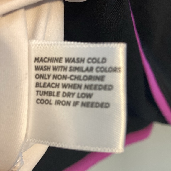 Lady Hagen Womens Size M Golf Polo Shirt Black White Colorblock Purple Trim - Picture 7 of 11